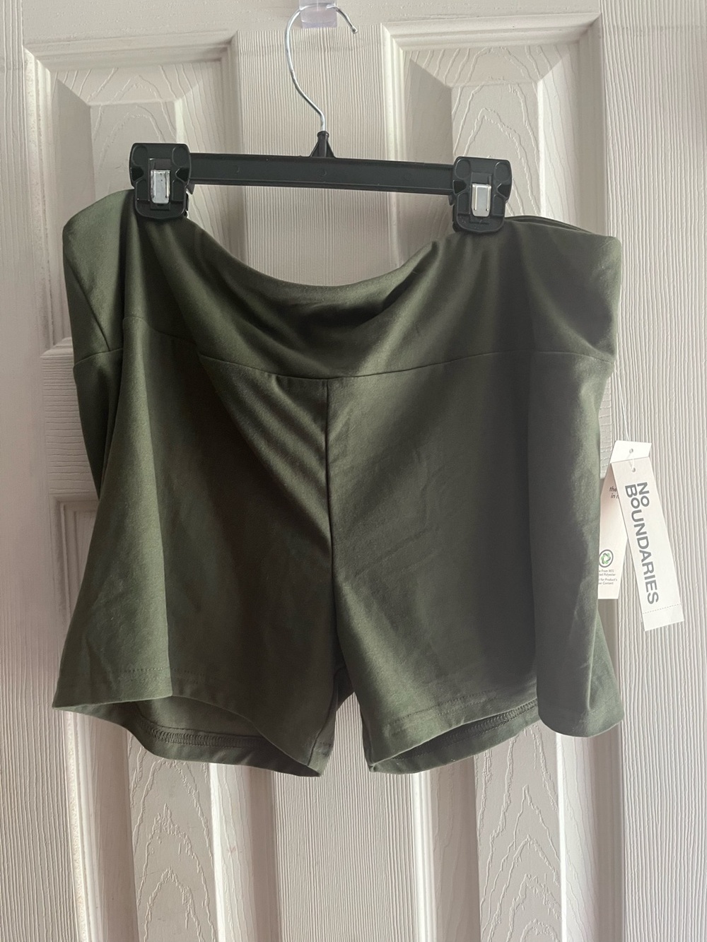 No Boundaries Olive High-Waist Women's Shorts